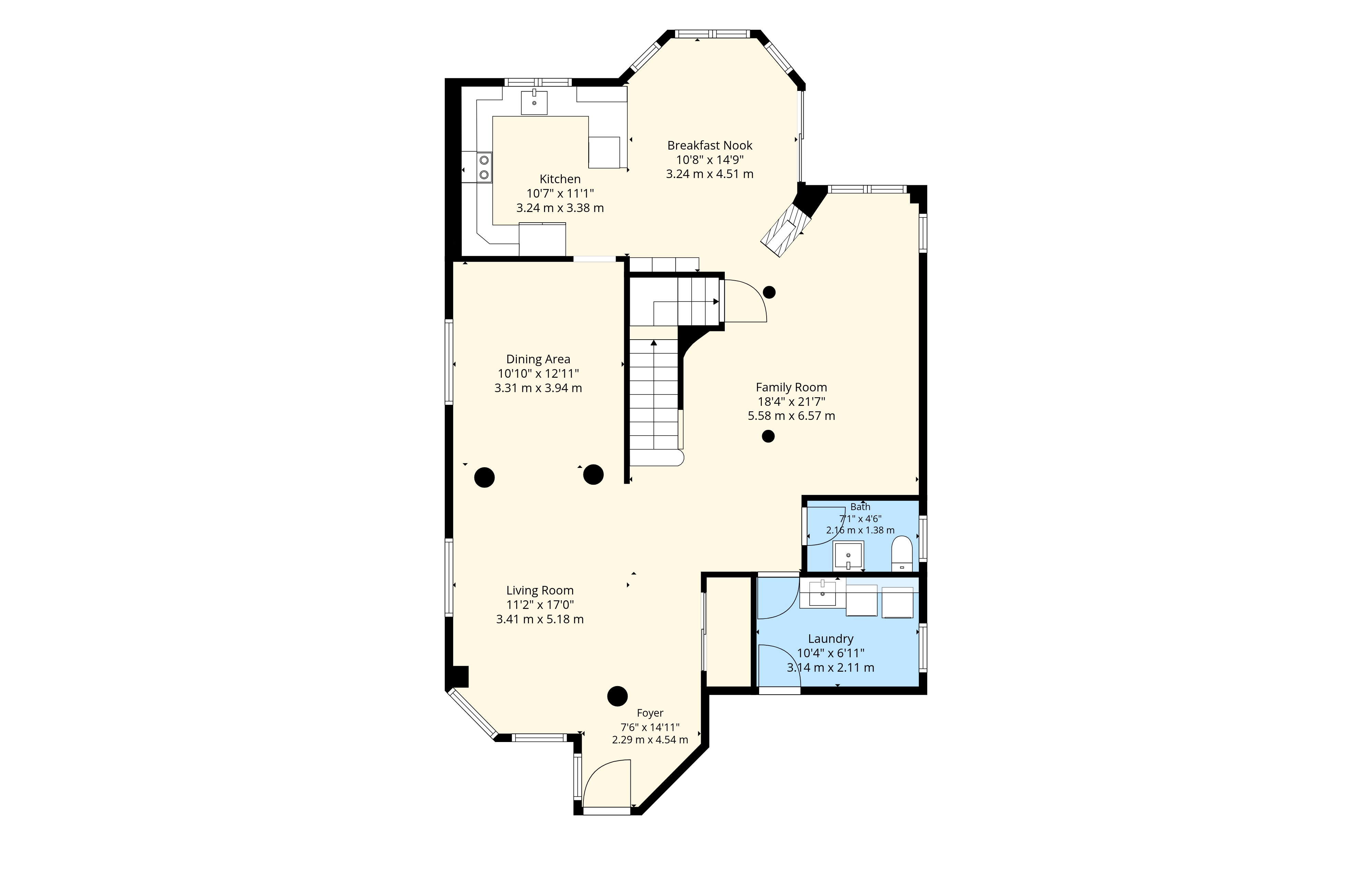 Main Floor floor plan — 7287 Waldorf Way